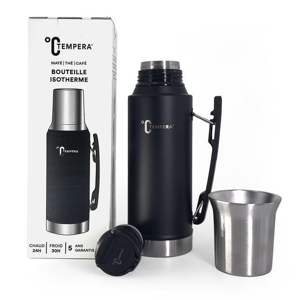 thermo bouteille isotherme 1L thé, maté et café tempera Flowcontrol