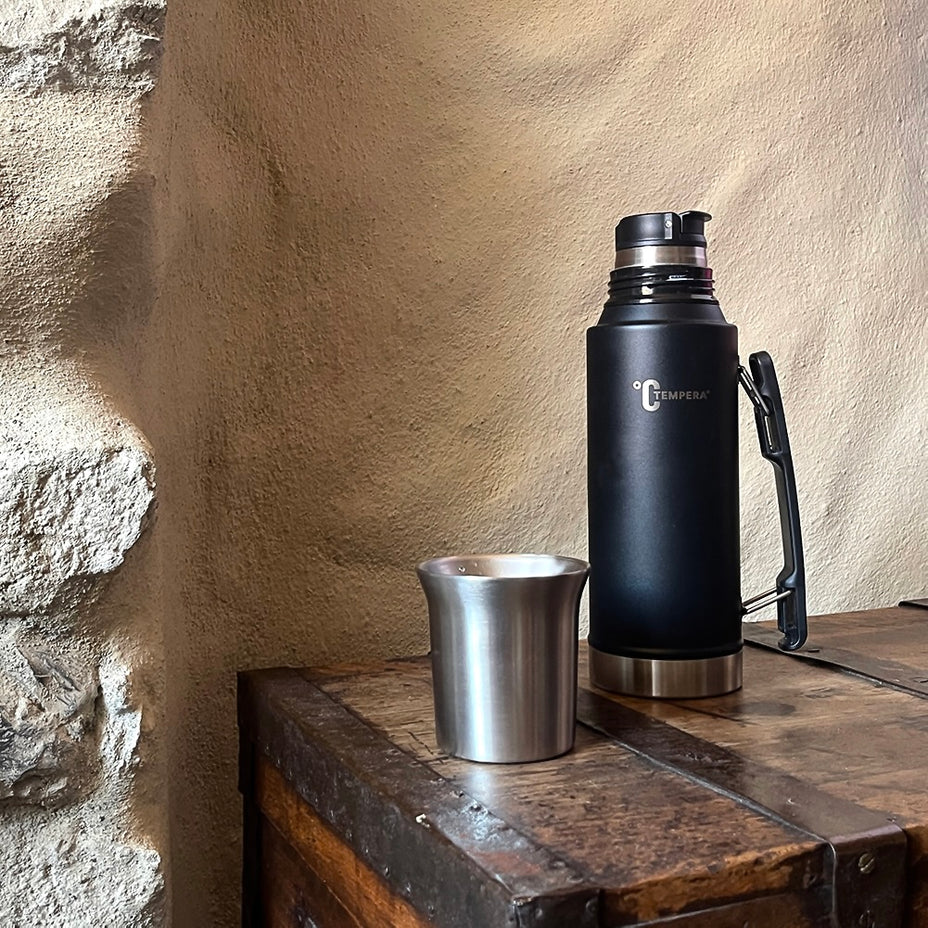 thermo isotherme en acier inoxydable pour randonnées et camping tempera